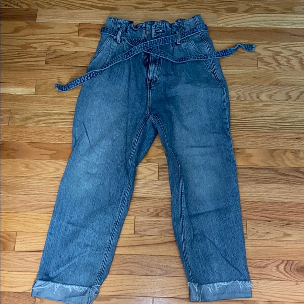 Abercrombie paper bag waisted jeans